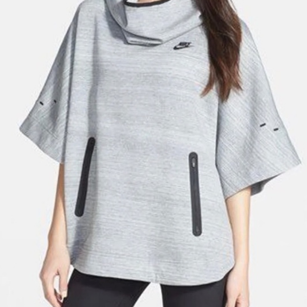 Nike tech fleece poncho type hoodie